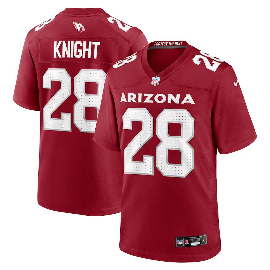 Men Arizona Cardinals #28 Qwuantrezz Knight Nike Cardinal Game NFL Jersey->arizona cardinals->NFL Jersey